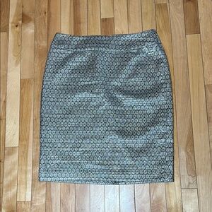 Elegant silver Patterned Skirt